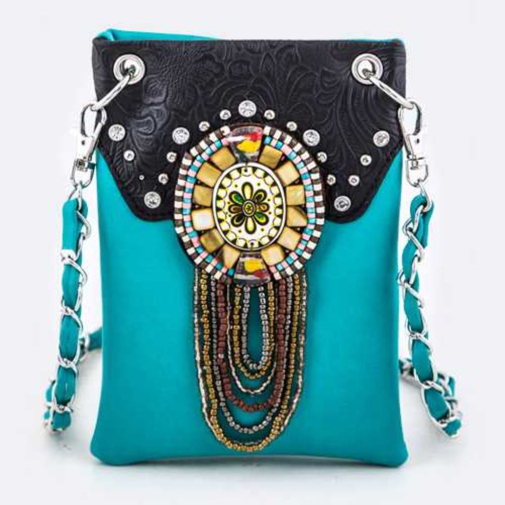 Mix Beads Medalion Fashion Swing Bag